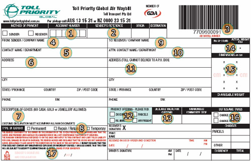 toll express tracking